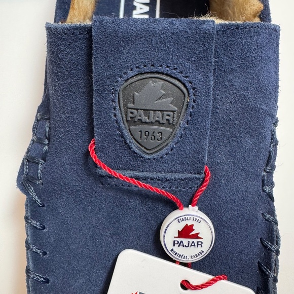 NWT Men's PAJAR Veneto Suede Slippers, Navy Blue, Size 8 - Picture 7 of 11
